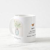 Mai-Geburtsmonats-Blumen-Tasse Kaffeetasse (Vorderseite Links)