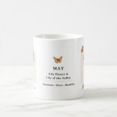 Mai-Geburtsmonats-Blumen-Tasse Kaffeetasse (Mittel)