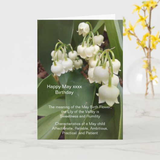 Mai Geburtstag Karte (Gelbe Blume)