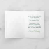 Mai-Geburtstag mit Birthstone und Blume Karte (Innenseite)