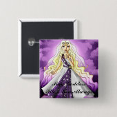 Mai-Göttin segnen Sie Knopf Button (Vorne & Hinten)