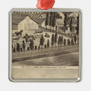 Mai, Horton Wohnsitze, Bauernhof Silbernes Ornament