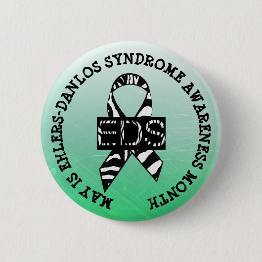 Mai ist das Ehlers-Danlos-Syndrom Monat Button (Vorderseite)