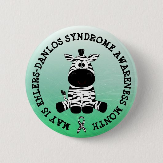 Mai ist das Ehlers-Danlos-Syndrom Monat Button (Vorderseite)
