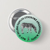 Mai ist das Ehlers-Danlos-Syndrom Monat Button (Vorne & Hinten)