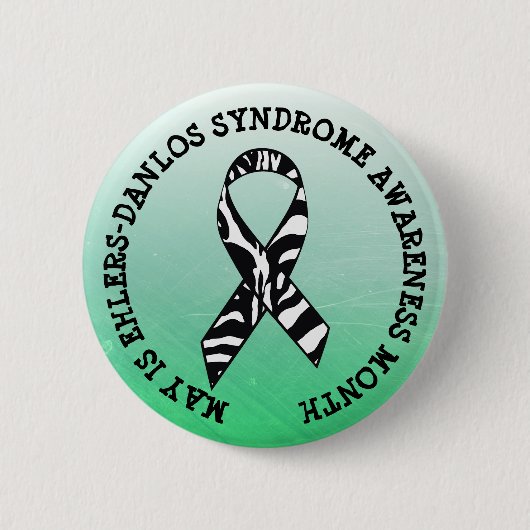 Mai ist das Ehlers-Danlos-Syndrom Monat Button (Vorderseite)