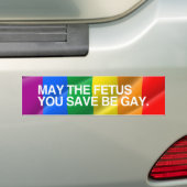 MAI IST das FÖTUS, das SIE RETTEN, GAY.png Autoaufkleber (Auf Auto)