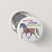 Mai ist das PFERD mit Ihnen Button (Vorne & Hinten)