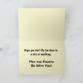 Mai ist das vierte mit Ihnen lustige Grußkarte Karte (Innenseite)