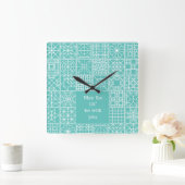 Mai ist das "vierte" mit Ihnen Quadratische Wanduhr (Zuhause)