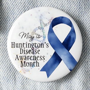 Mai ist der Monat der Huntington-Krankheit-Bewusst Button