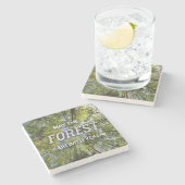 Mai ist der Wald mit Ihnen Marmor-Untersetzer Steinuntersetzer (Seitenansicht)