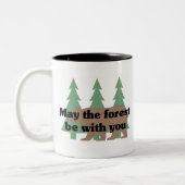 Mai ist der Wald mit Ihnen Zweifarbige Tasse (Links)