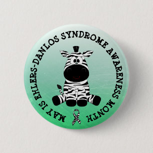 Mai ist Ehlers-Danlos Syndrom Monats-Knopf Button