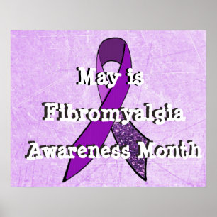 Mai ist Fibromyalgie-Bewusstseinsmonat-Poster Poster
