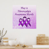 Mai ist Fibromyalgie-Bewusstseinsmonat-Poster Poster (Küche)