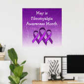 Mai ist Fibromyalgie-Bewusstseinsmonat-Poster Poster (Heimbüro)