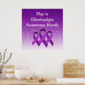 Mai ist Fibromyalgie-Bewusstseinsmonat-Poster Poster (Küche)