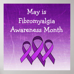 Mai ist Fibromyalgie-Bewusstseinsmonat-Poster Poster