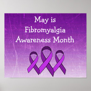 Mai ist Fibromyalgie-Bewusstseinsmonat-Poster Poster
