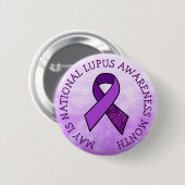 Mai ist Lupus-Aufklärungsmonat Button (Vorne & Hinten)