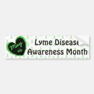 Mai ist Lyme-Borreliose-Aufklärungsmonat-Heckaufkl Autoaufkleber