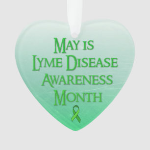 Mai ist Lyme-Borreliose-Aufklärungsmonat-Schmuck Ornament