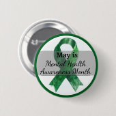 Mai Mental Health Awareness Monat Button (Vorne & Hinten)