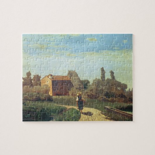 Mai-Morgen (Öl auf Leinwand) Puzzle (Horizontal)