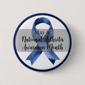 Mai Nationaler Arthritis-Aufklärungsmonat Button (Vorderseite)