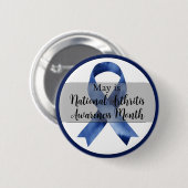 Mai Nationaler Arthritis-Aufklärungsmonat Button (Vorne & Hinten)