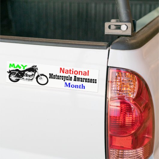 Mai - nationaler Motorrad-Bewusstseins-Monat Autoaufkleber (Auf Lkw)