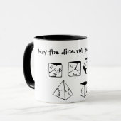 Mai rollen die Würfel überhaupt zu Ihren Gunsten Tasse (Vorderseite Links)