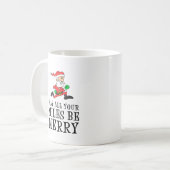 Mai sind alle Ihre Meilen fröhliche Sankt-Tasse Kaffeetasse (Vorderseite Links)