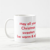 Mai sind- alle Ihre Weihnachtsstrickjacken warme Kaffeetasse (Links)