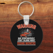 Mai sprechen über Reiten Rasenmäher Mähen Vater Ga Schlüsselanhänger (Vorderseite)