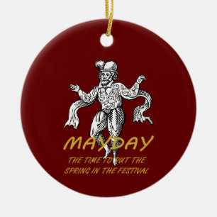 Mai Tag die Zeit, den Frühling in das Festival zu Keramik Ornament