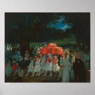 Mai Tag im Central Park von George Bellows (1905) Poster