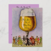 MAI TAG MAYPOLE PARTY EINLADUNG ~ EZ to CUSTOMIZE (Vorne/Hinten)