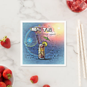 Mai Tai Cocktail (#4 von 12 Sets zur Zubereitung v Serviette