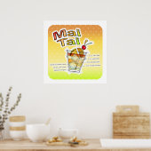 MAI TAI COCKTAIL RECIPE ART POSTERS & DRUCKER POSTER (Küche)