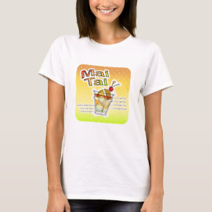 MAI TAI COCKTAIL RECIPE ART T-Shirt