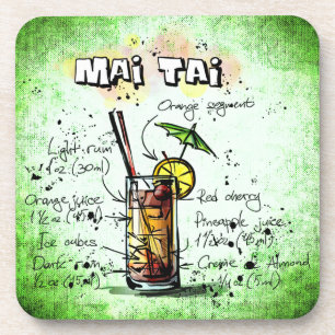 Mai Tai Drink Recipe Getränkeuntersetzer
