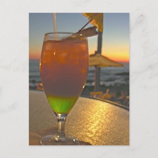 Mai Tai Sunset Postkarte (Vorderseite)