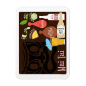 Mai Tai Tiki Bar Cocktail Magnet (Vertikal)