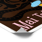 Mai Tai Tiki Bar Cocktail Poster (Ecke)