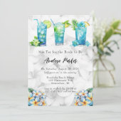 Mai Tai zur Dusche der Braut Einladung (Stehend Vorderseite)