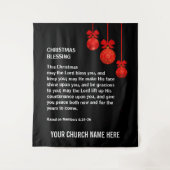 MAI THE LORD BLESS YOU Numbers 6 Christmas Church Wandteppich (Vorderseite)