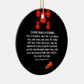 MAI THE LORD BLESS YOU Numbers 6 Christmas Keramik Ornament (Rechts)