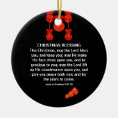 MAI THE LORD BLESS YOU Numbers 6 Christmas Keramik Ornament (Vorne)